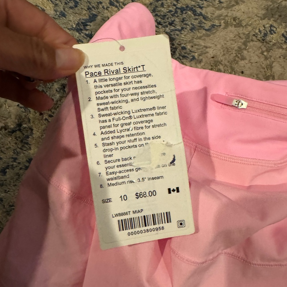 NWT Pace Rival Tall skirt size 10